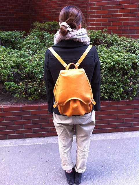 きのこリュック 着用2