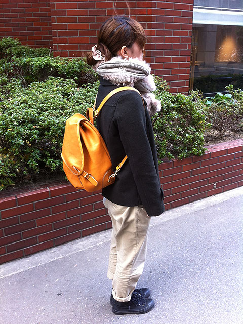 きのこリュック 着用3