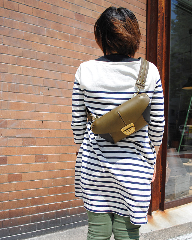 2wayウエストボディバッグ(B-107) ツートン女性モデル