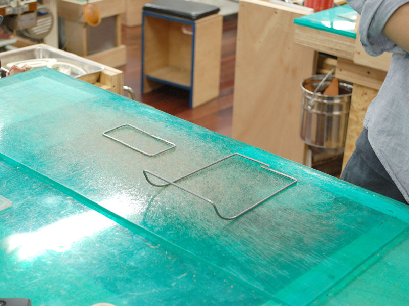 芯材の整形、完成