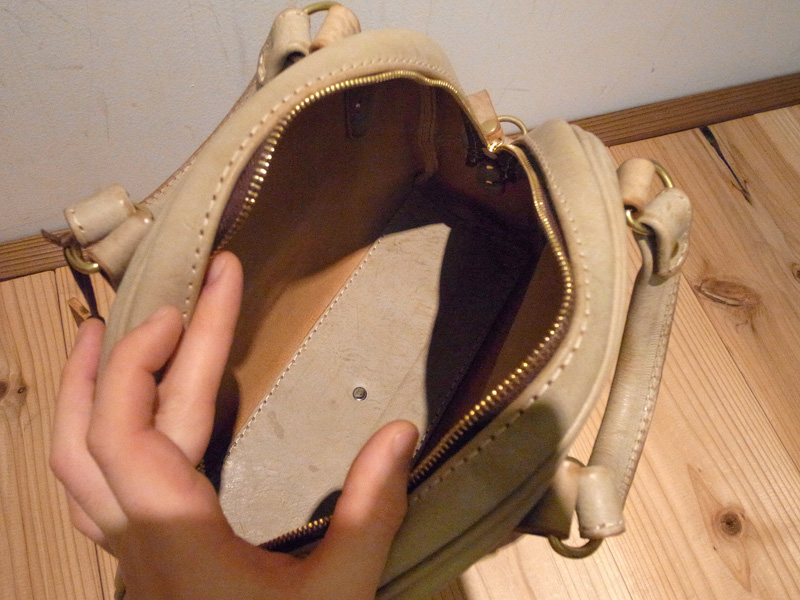 2wayラウンドバッグ オープン