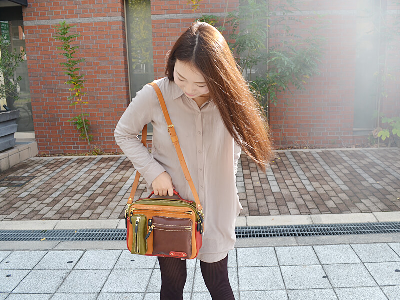 多機能2wayショルダーバッグ(CW-96)マルチカラー