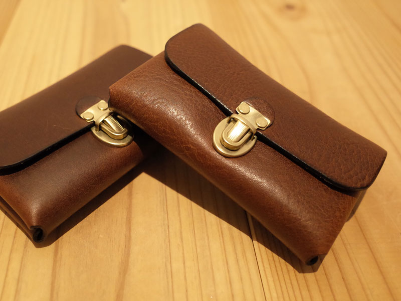 作り手:西邑の錠前カードケース チョコ