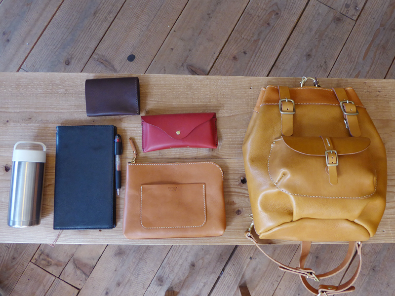 サンプルリュック 収納