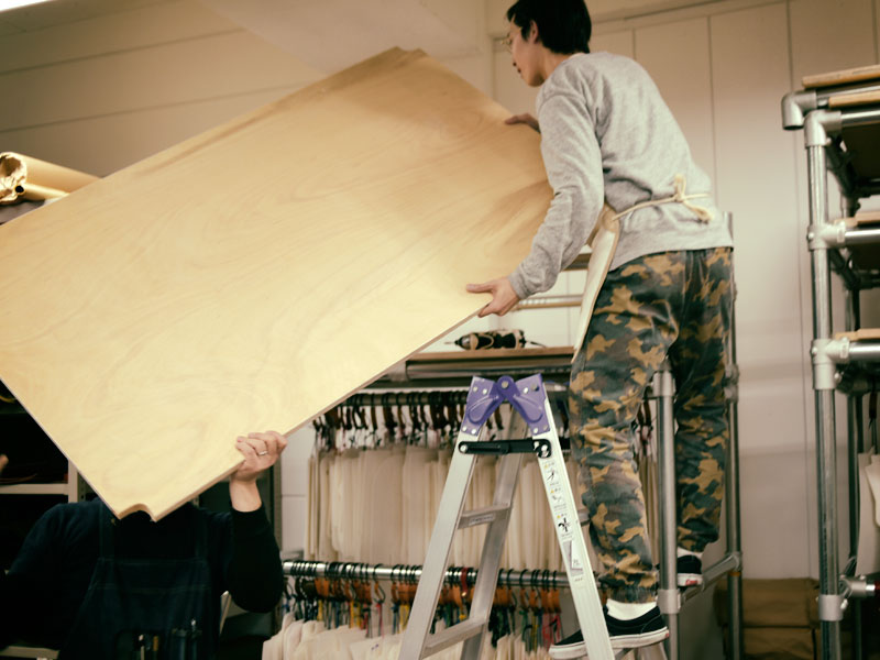 単管パイプ工作風景11