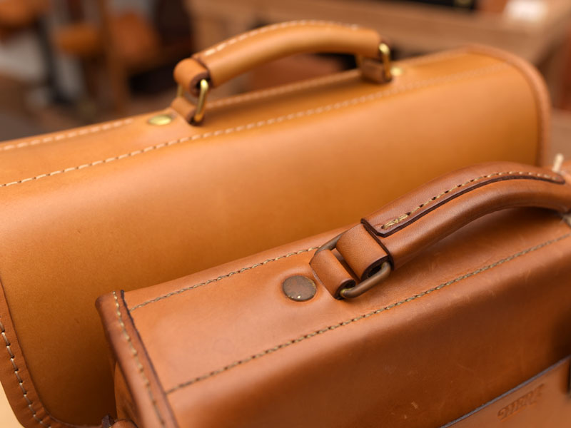 2wayショルダーバッグ(CW-10) 取っ手のエイジング