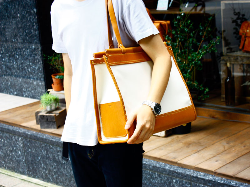 棒屋根トート 肩掛け