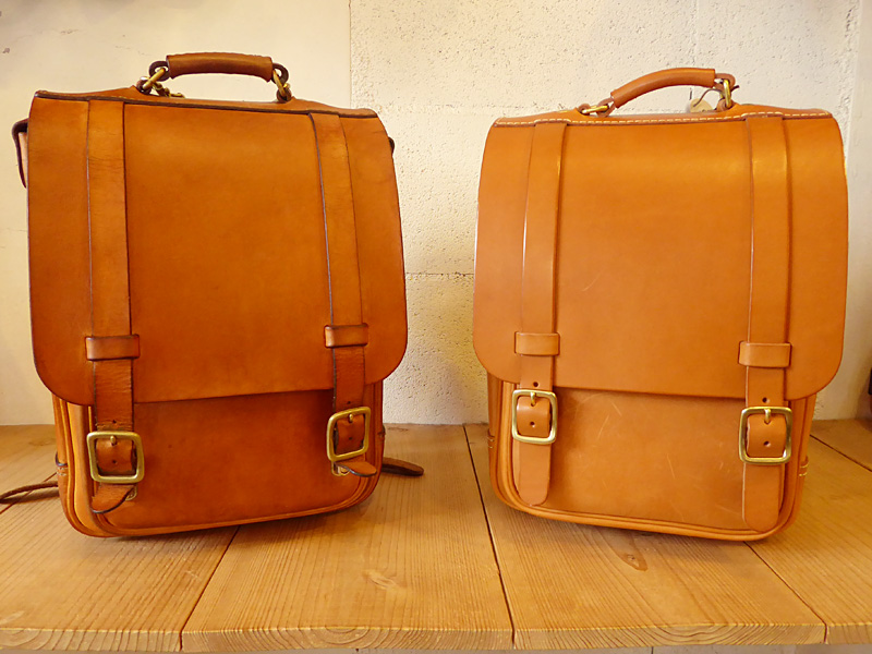 ランドセル 経年変化 新品と比較