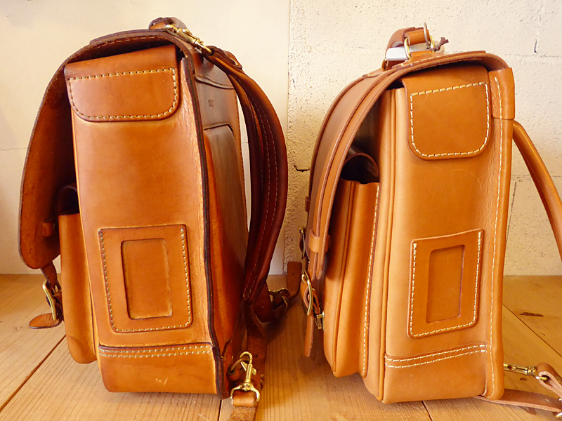 ランドセル 経年変化 新品と比較