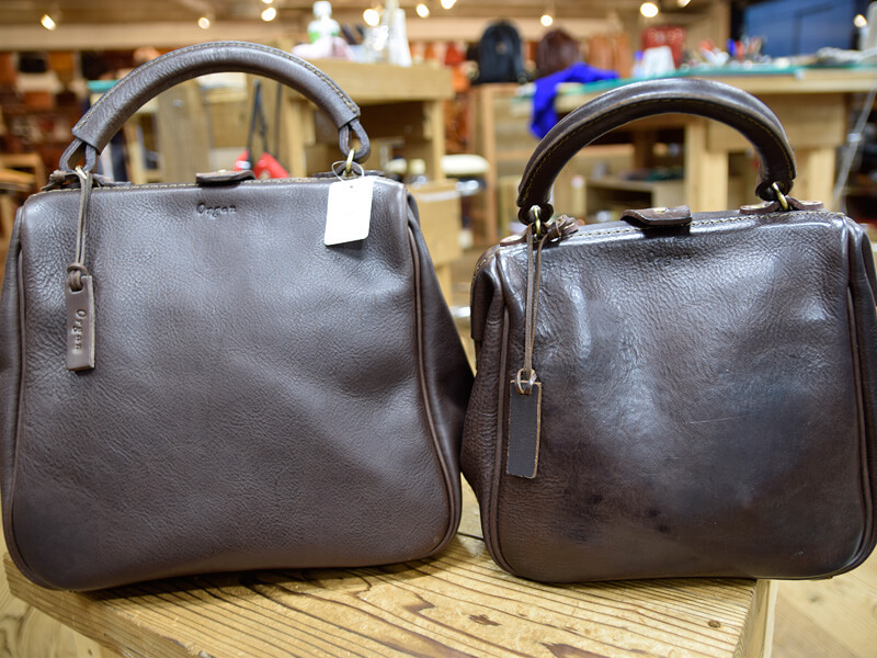 口枠キューブトート 後面比較