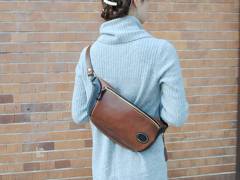 立体マチ・ボディーバッグ(F-5) ツートン