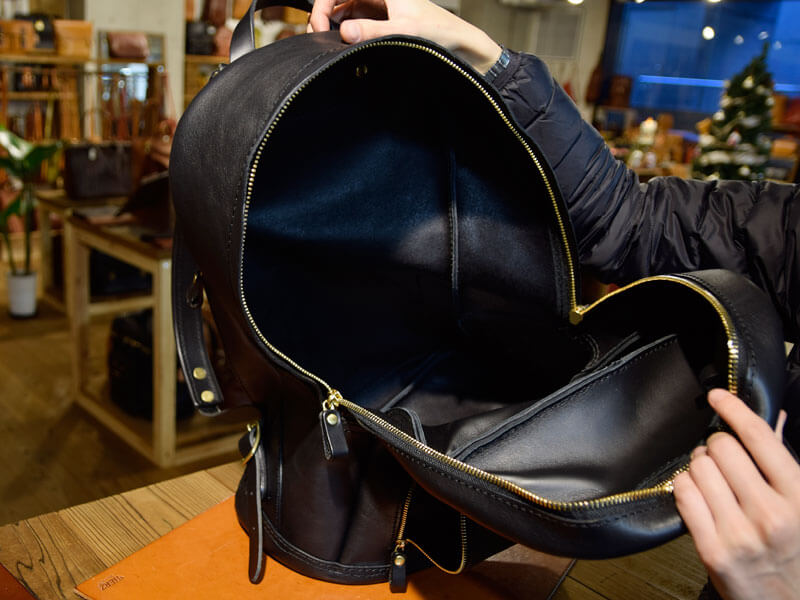 上広旅モノリュック メイン収納部