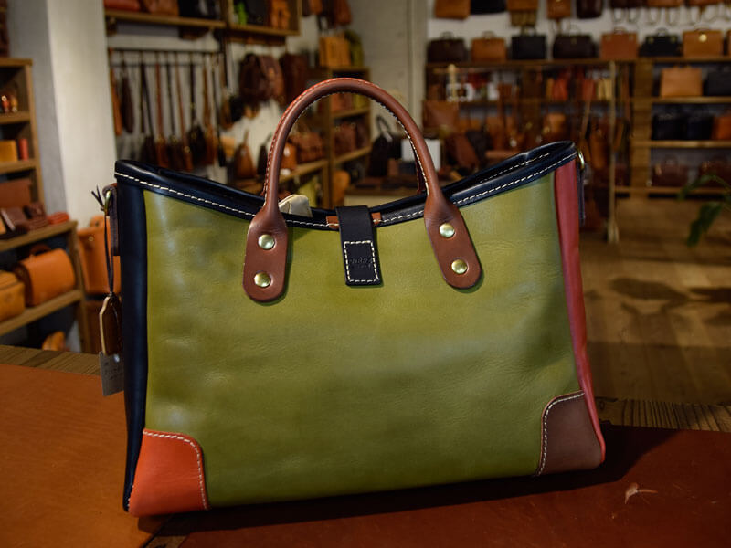 横型2wayトートバッグ(T-146)のスーパーカラー後面