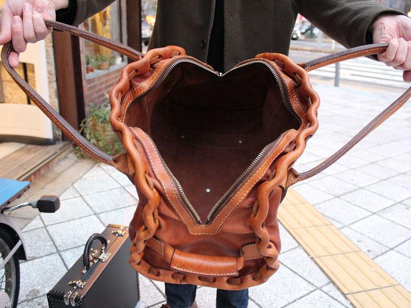 からげのボストンバッグ(A-24) オープン