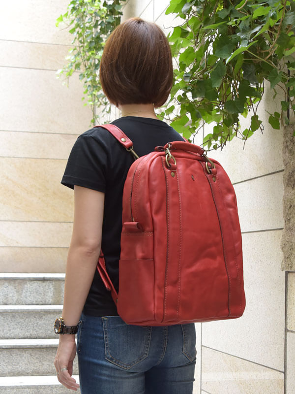 9 【FACTORY ITEMS】ラウンドファスナー2wayリュック(SF-1715)