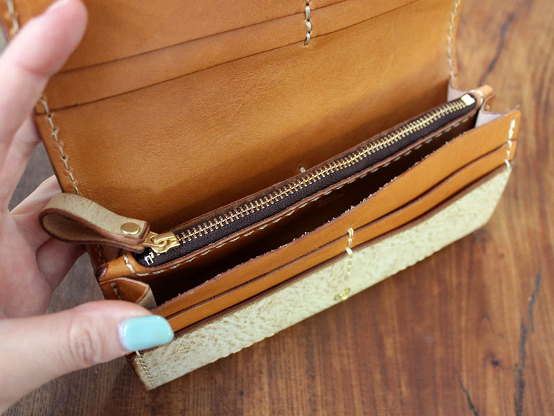 ソフトレザーの長財布(WL-63)アラスカ特別仕様 オープン