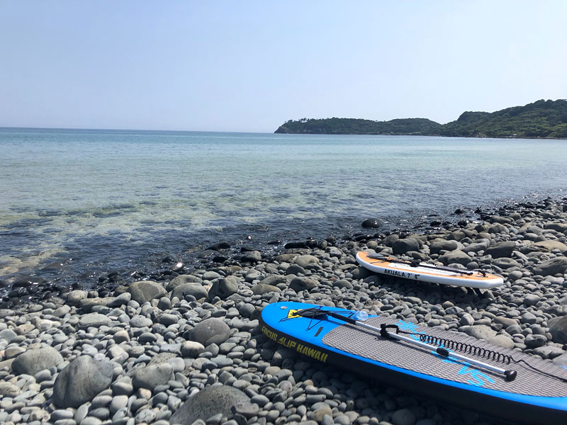 佐賀県の唐津の海