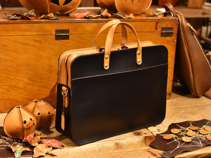 2wayビジネスバッグ(BW-110)ハロウィン仕様 後面の様子