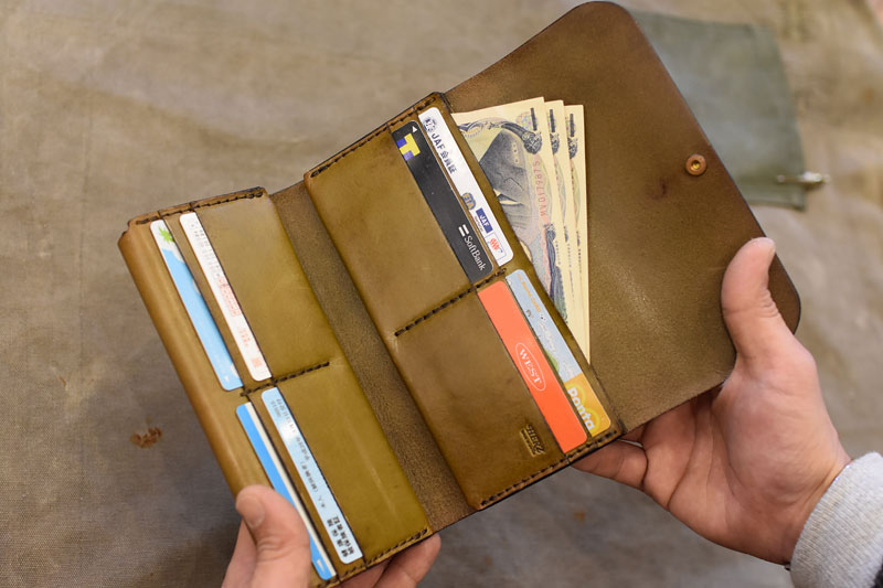 ダブルフラップ長財布(WL-2) カード収納