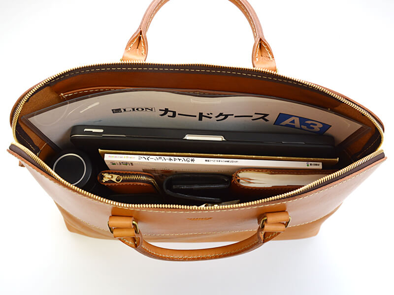 2本手ファスナービジネスバッグ(BW-2)収納例