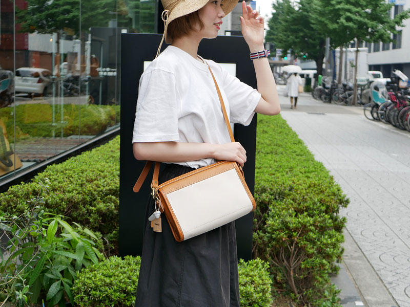 キャンバス2wayショルダー(ND-SHOULDER) レディース着用