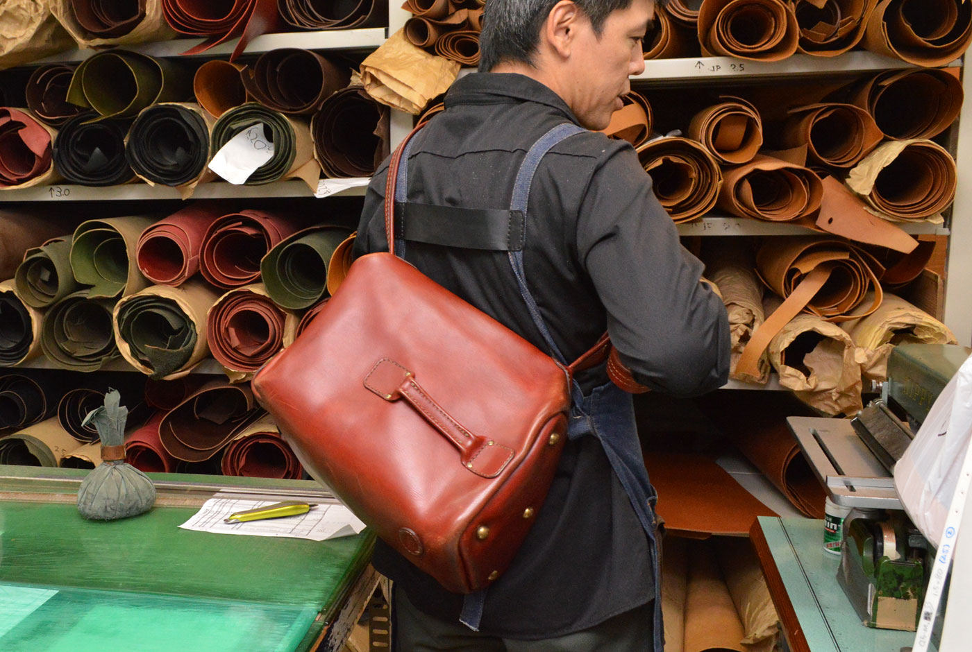 箱型ボンサック(F-69) エイジングのレッド