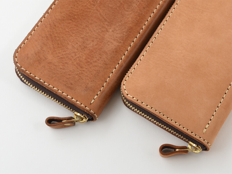 ヌバック特別仕様、キャメルのエイジング