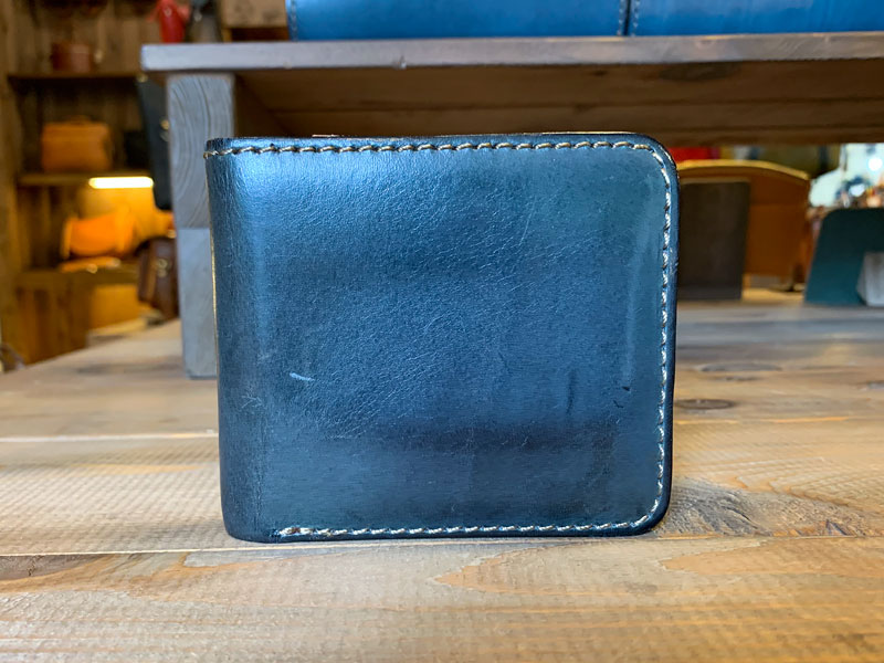 デニムブルー 7ヶ月使用の財布1