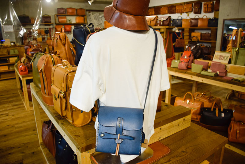 手作り感あふれるショルダー(CP-91) デニムブルー