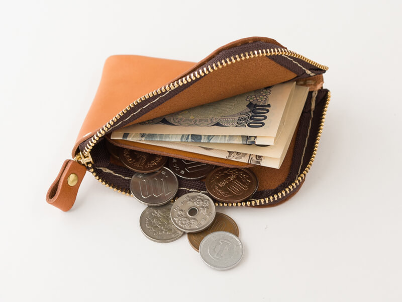 仕切り付きミニ財布(KK-2) 収納例1