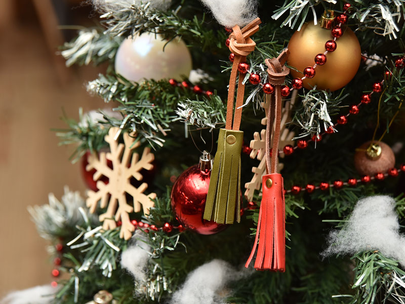 特製:タッセルキーホルダー クリスマスツリーオーナメント