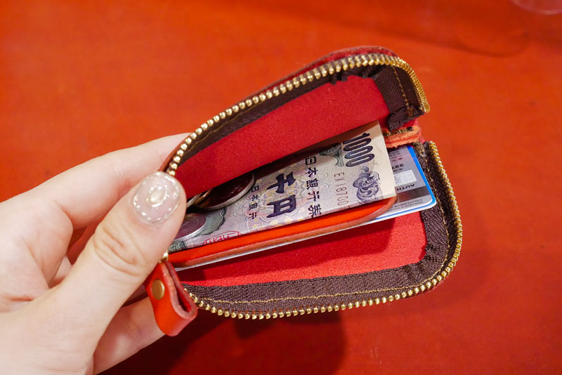 仕切り付きミニ財布(KK-2) お札収納