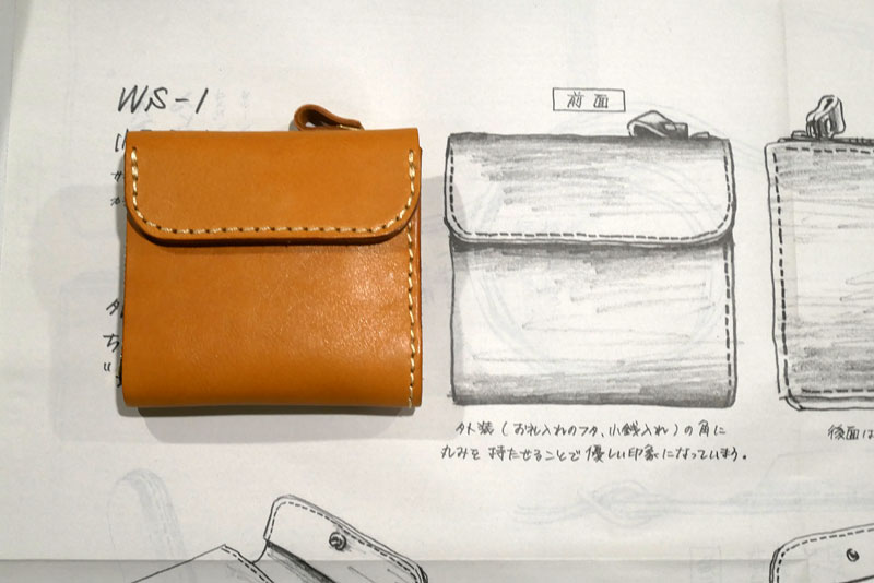 ほぼ原寸大のスケッチ