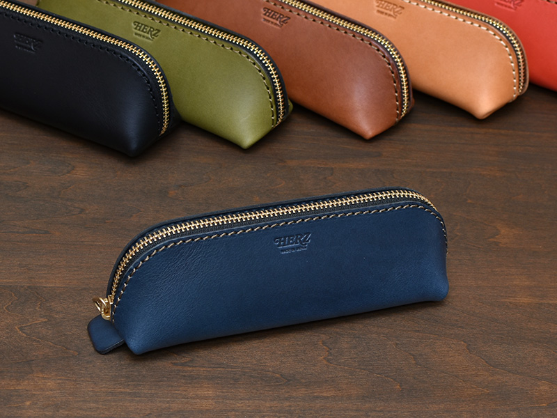 三角型ペンケース(KP-26)ネイビー仕様