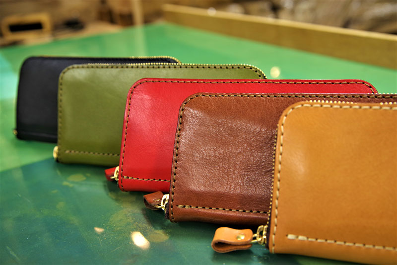 ファスナー長財布(WL-58)　革色