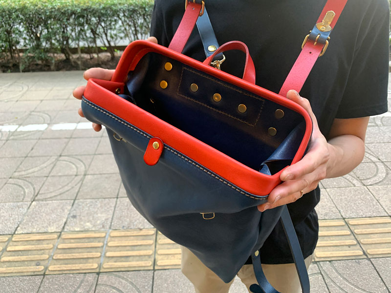 ラックスリュック(R-143-W)　ネイビー仕様3