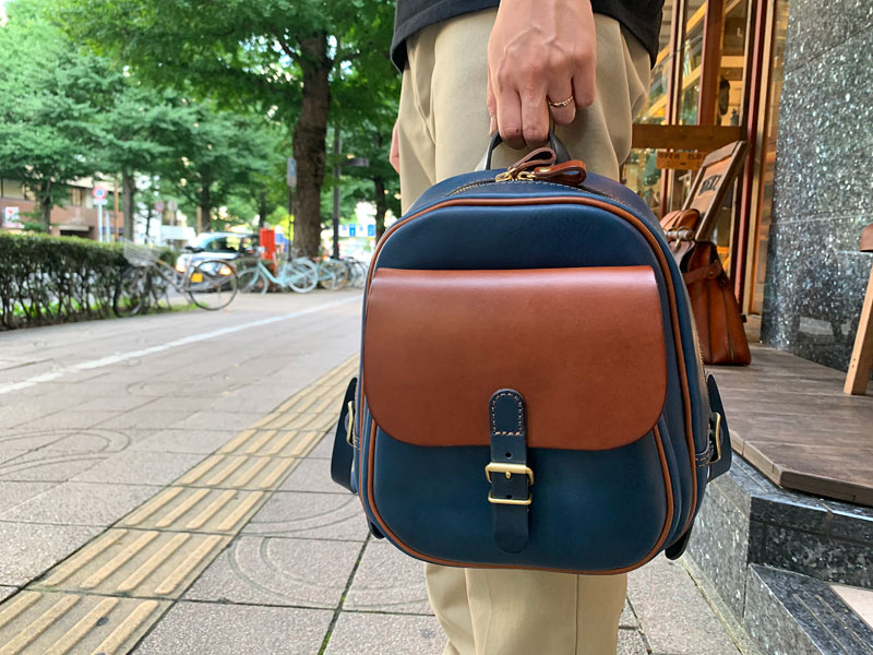 前ポケミニリュック(R-20)　ネイビー仕様1