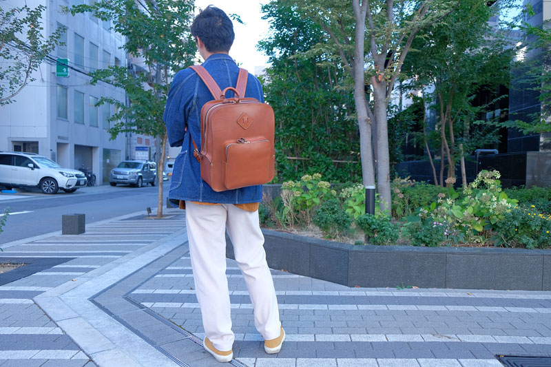 パフトゥリュック メンズ着用