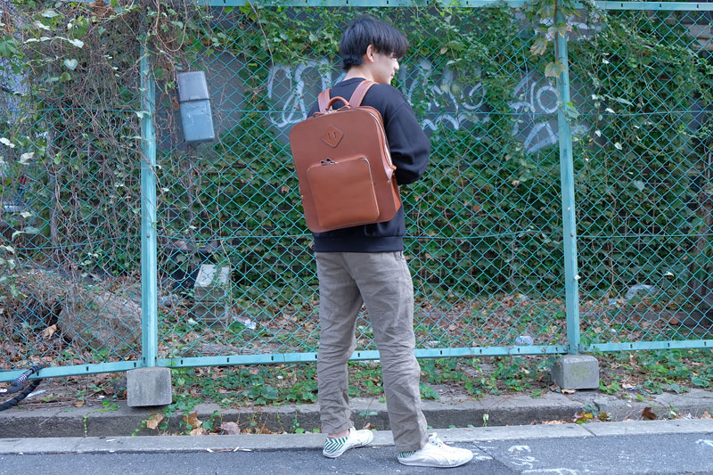 パフトゥリュック メンズ着用3