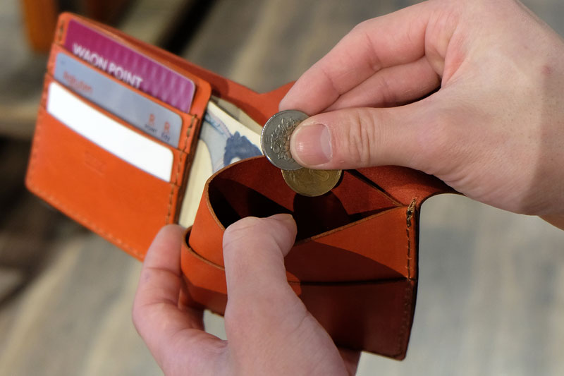 平ら財布 小銭入れ