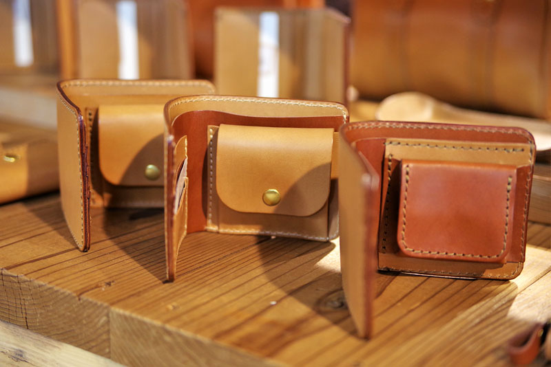 二つ折り財布 カフェモカ仕様