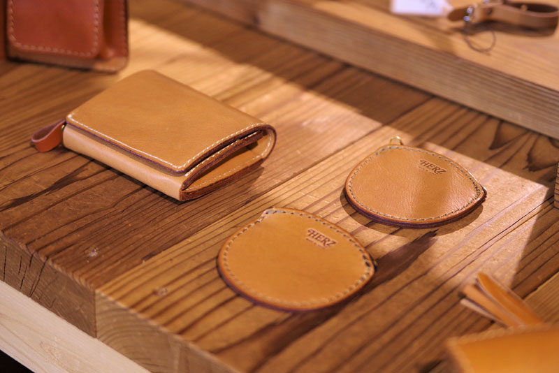 二つ折り財布とコインケース カフェモカ仕様
