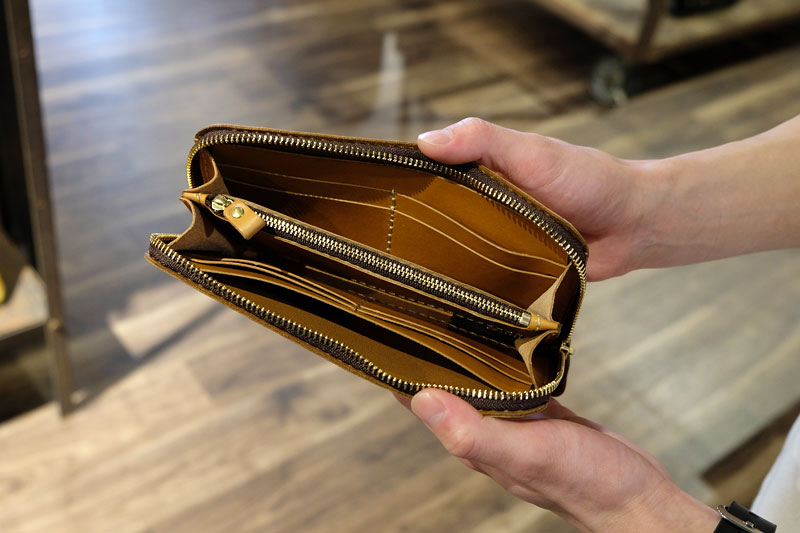 ラウンドファスナー長財布(WL-58) オープン