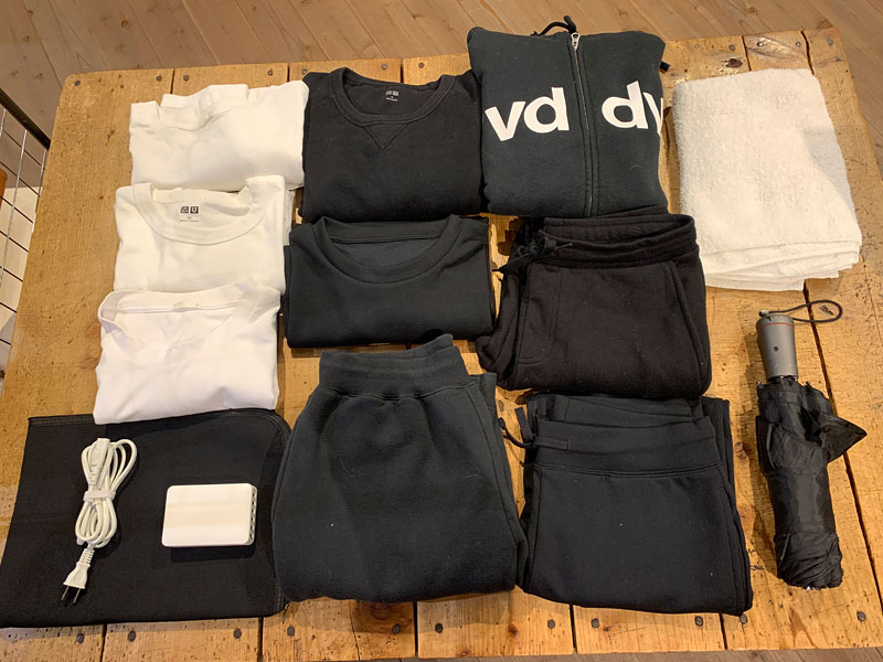 ファスナータイプ・ボストンバッグ(V-23) Lサイズ収納例