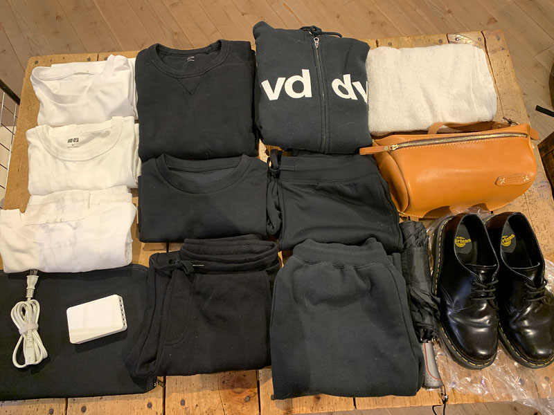 ファスナータイプ・ボストンバッグ(V-23) LLサイズ収納例