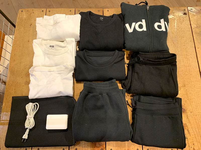 ファスナータイプ・ボストンバッグ(V-23) Mサイズ収納例