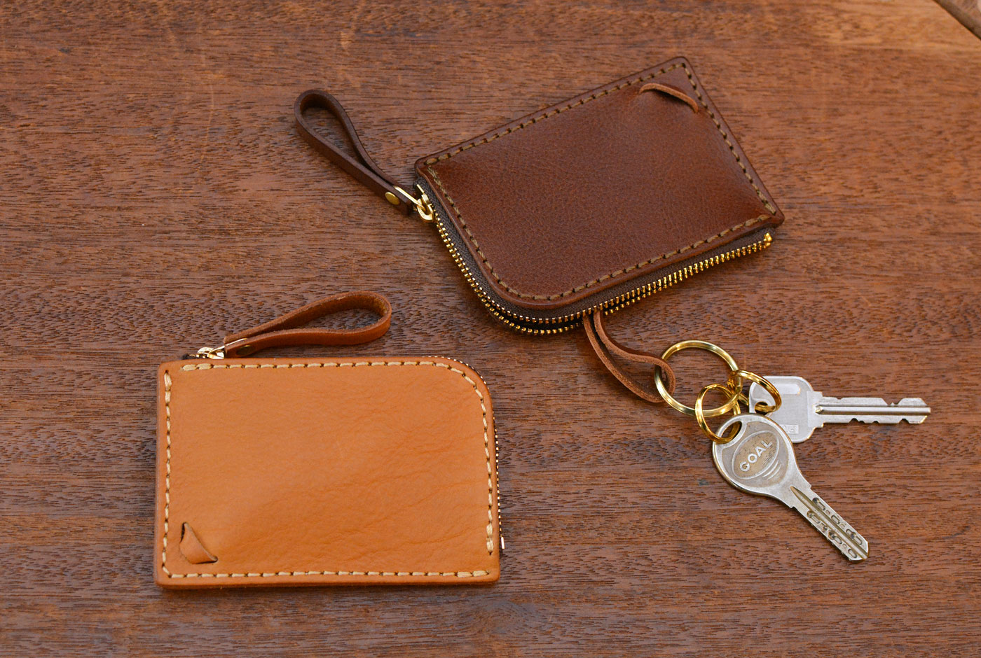 コード付きL字ファスナーカードキーケース(KE-60)