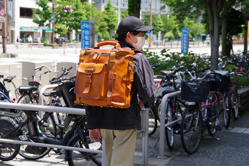 大型ギャジット3wayリュック(A-21) メンズ着用2