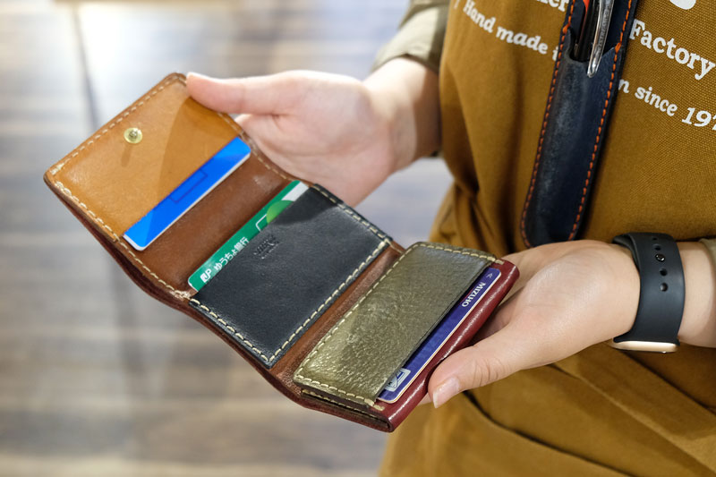 一寸ウォレット(WS-2) 見開き