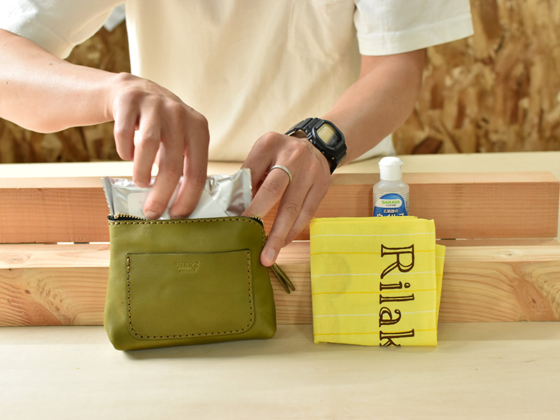 マチ付きポーチ(KF-114)Sサイズ収納2